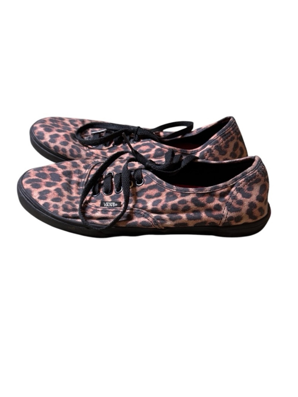 Unisex Van Animal Print Lace Up Shoes Men 7 Women 8.5